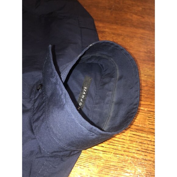 Sean John Men's Navy Short Sleeve Button-Up Shirt Size Medium - Picture 10 of 16